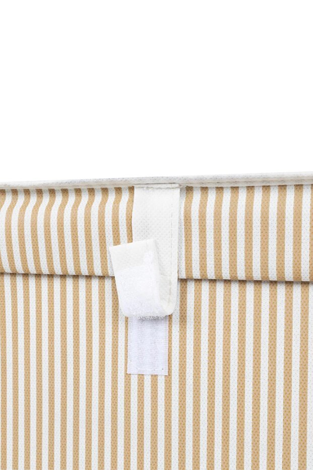 صندوق صغير متعدد الأغراض بخطوط بنية - 5