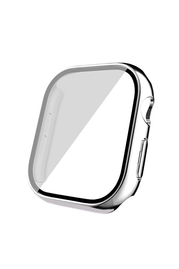 ساعة 10 مقاس 42 ملم، هيكل صلب من البولي كربونات مع واقي شاشة بإطار مطلي كهربائيًا CPPL Watch Guard 36 - فضي - 7