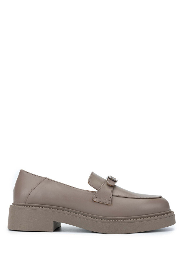 Women's Genuine Leather Mink Loafer Shoes