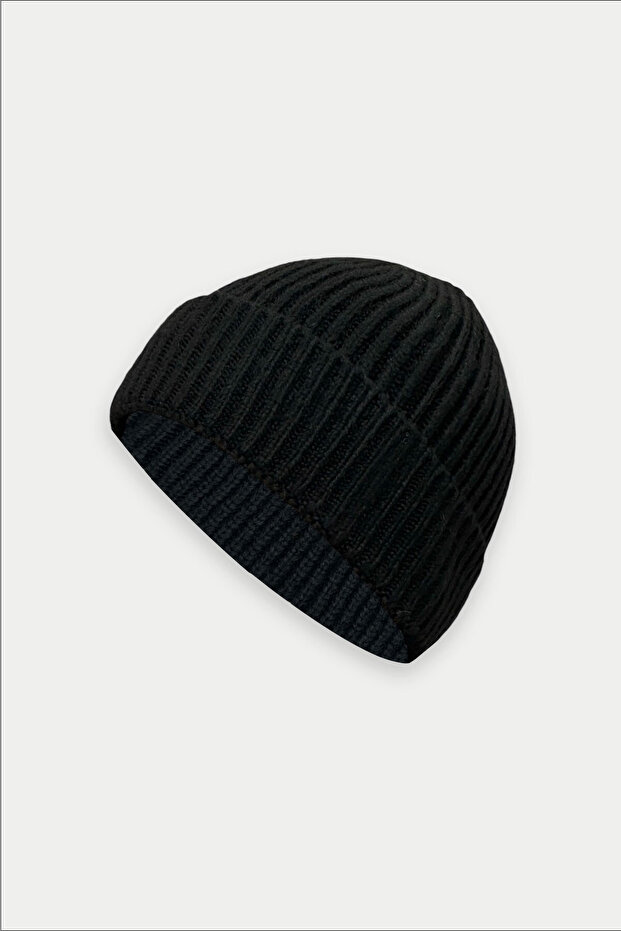 Men's Standard Size Soft Textured Warm Folded Wool Fisherman Beret