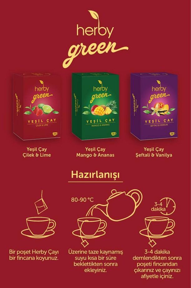 Yeşil Çay Çilek Ve Lime X 3 Adet - 5