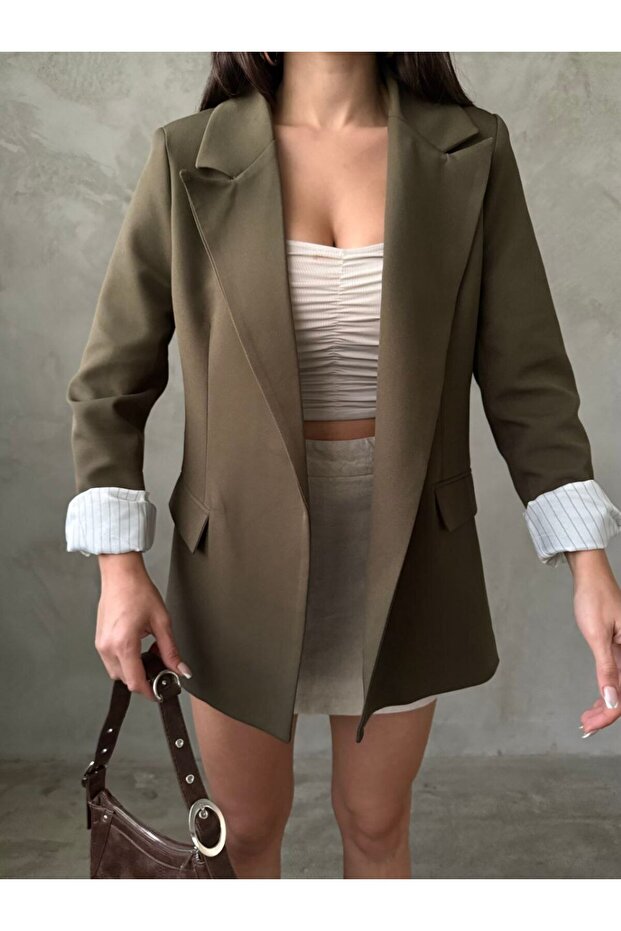Blazer Jacket (Striped Lining)
