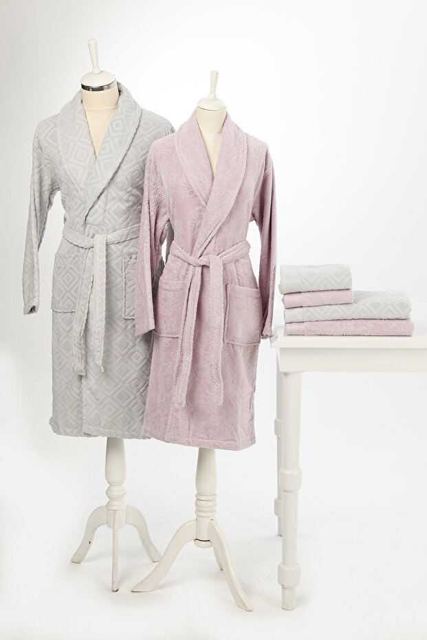 Pastoral Velvet Family Set Lilac-Grey