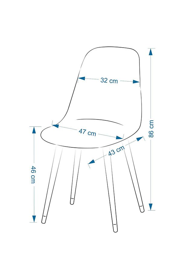 Eames Sandalye Avanos Ahşap Mutfak Masası Takımı - 80x80 Cm - 6