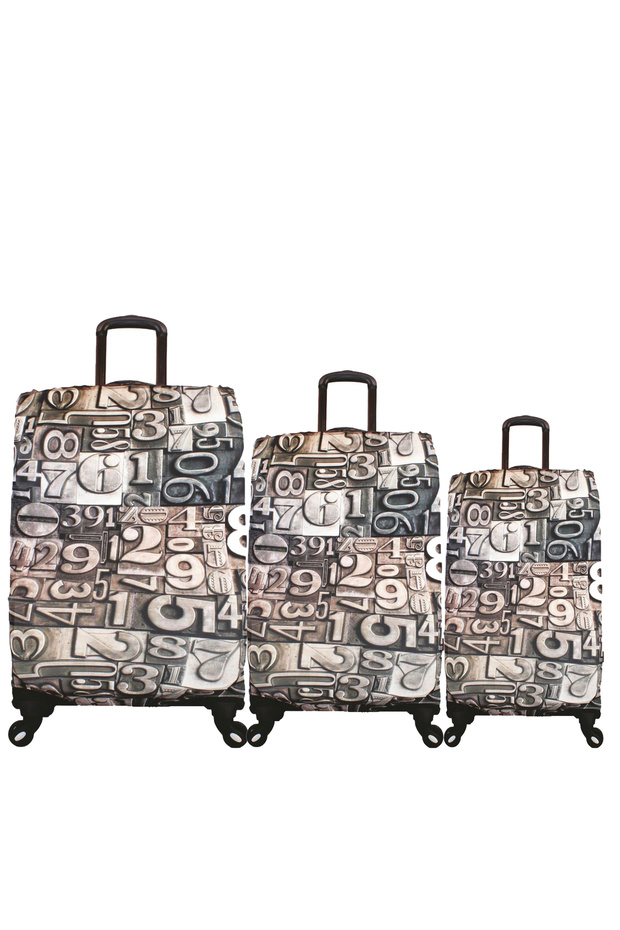My 09 Numbers Luggage Cover / Suitcase Protective Cover Large, Medium, Cabin Size Set