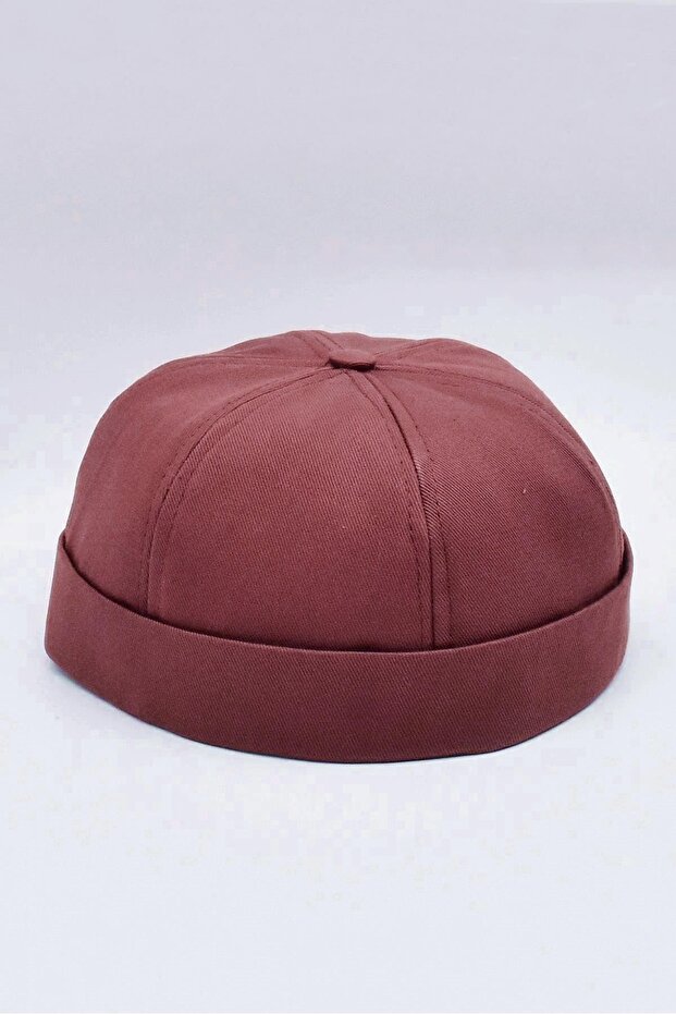 Bordo %100 Pamuk Cap Docker Şapka - 2