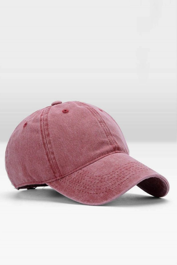 Men's Vintage Hat Summer Outdoor Cap Cap-Burgundy