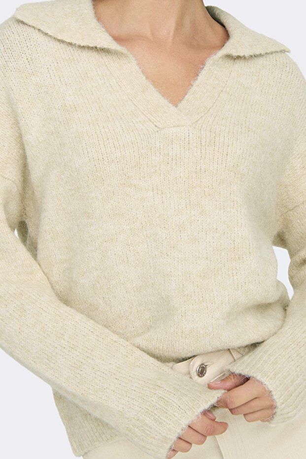 ONLMAGGIE LIFE LS SPLIT NECK CC KNT - 4