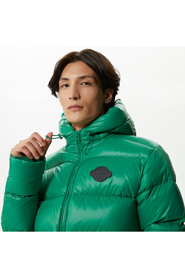 Erkek Yeşil Mont - 5