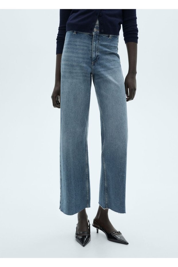 Catherin High Waisted Culotte Jean Pants