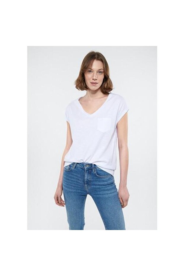 V-Neck Basic Tee - 2