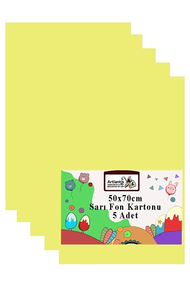 Background Cardboard 50X70 cm 120 Gr 5 Pieces 50*70 cm Colorful Background Cardboard Paper 120 Gr School Classroom Activity Kre