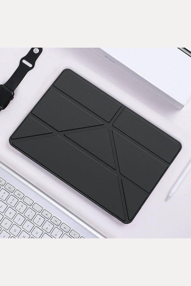 İpad Mini 2024 7. Nesil A17 Pro Uyumlu Kalem Bölmeli Stand Ve Katlanabilir Uyku Modu Özellikli Kılıf - 3