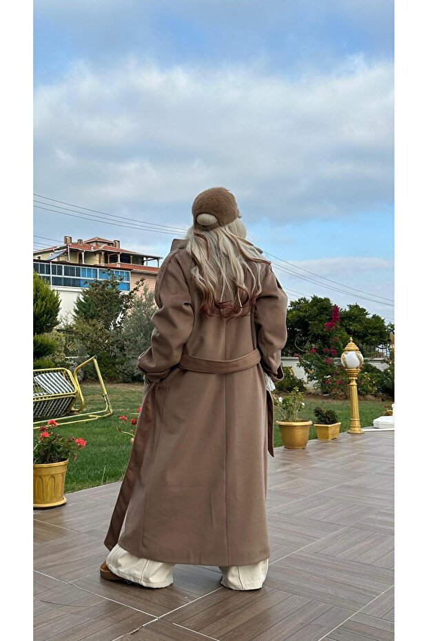 Oversize Kaşe Kaban - 3