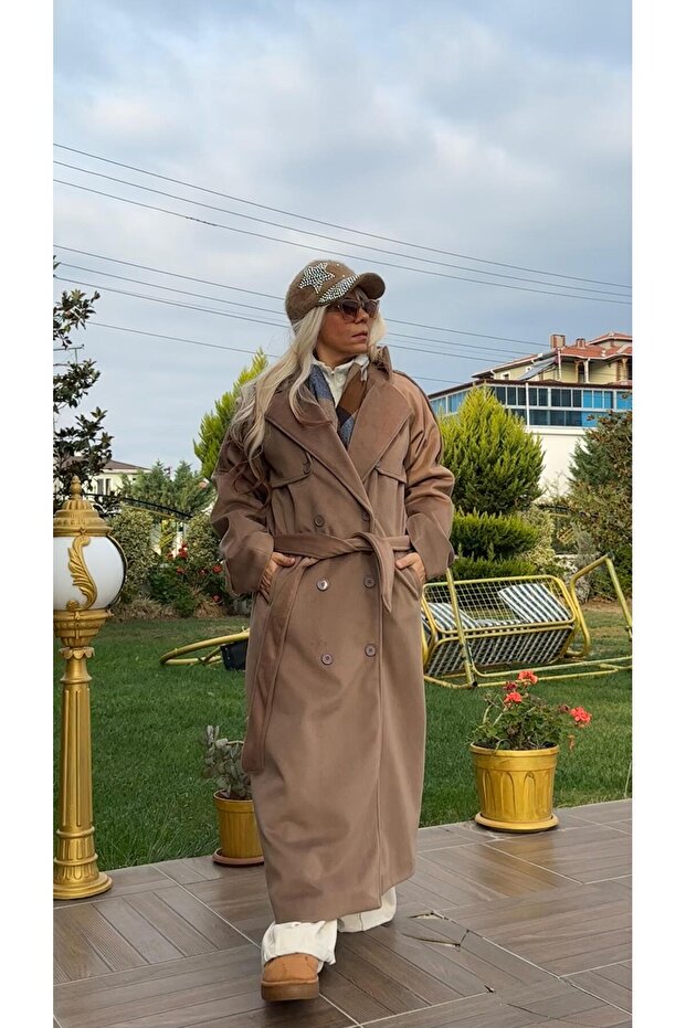 Oversize Kaşe Kaban - 2