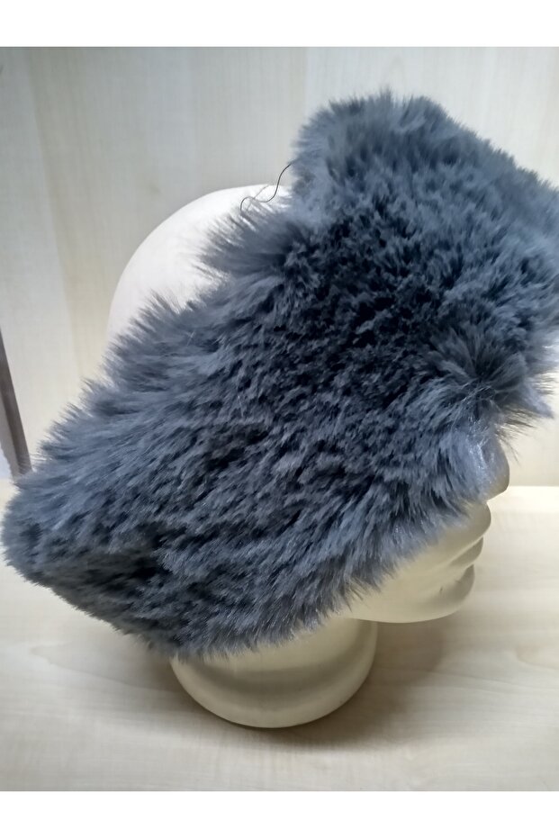 Sunni Plush Fur Headband, Bandana, Neck Collar, Warm Earmuff, Adjustable Elastic
