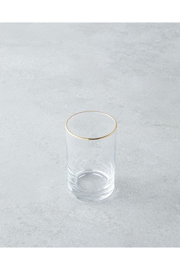 Glint Cam 6'lı Kahve Yanı Bardak 125 ml Gold - 2