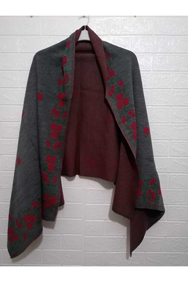 1. kalite, örme soft triko panço / şal - 4