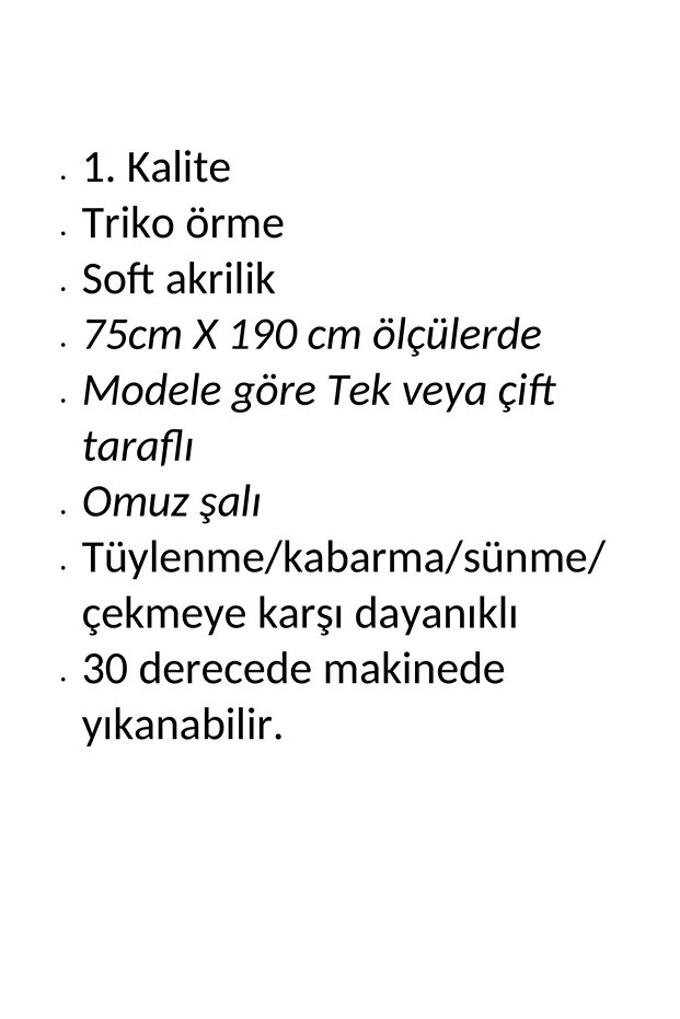 1. kalite, örme soft triko panço / şal - 5