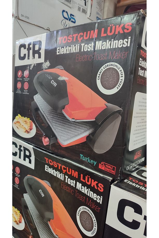 CfR Lüks Büyük Tost Makinesi Siyah Granit görünümlü - 2