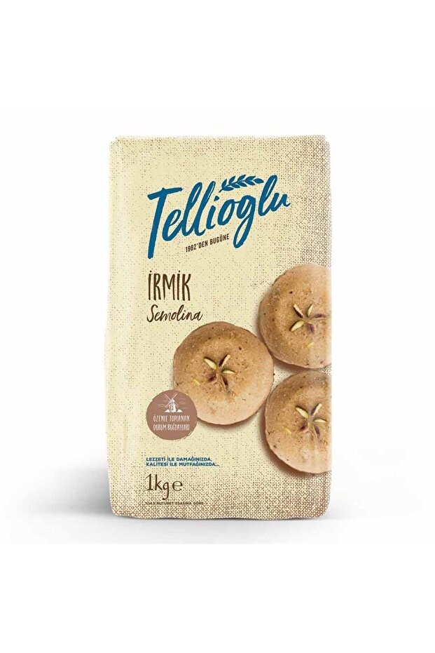Tellioğlu İrmik Semolina Durum Buğdayı İrmiği 1000 g e - 1
