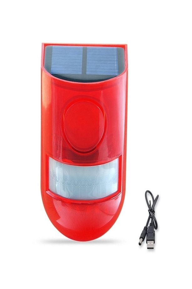 Solar Güneş Enerjili Alarm Solar Çevre ve Sınır Alarm Sistemi Hareket Sensörlü Tel Örgü Alarmı 129Db - 5