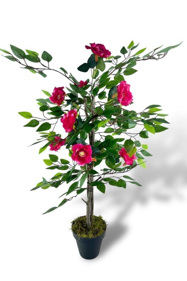 Yapay Ağaç Fuşya Nilüfer Ağacı 90cm - 5