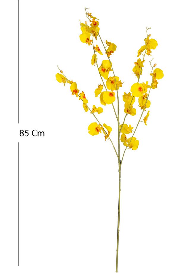 Yapay Çiçek Kelebek Orkide Sarı 85 Cm. - 3