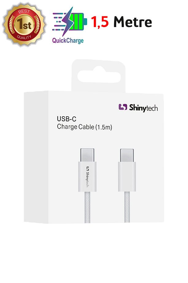 Apple iPhone 15 16 Uyumlu Şarj Kablosu Usb-c Örgü Kablo 1,5 Metre - 5