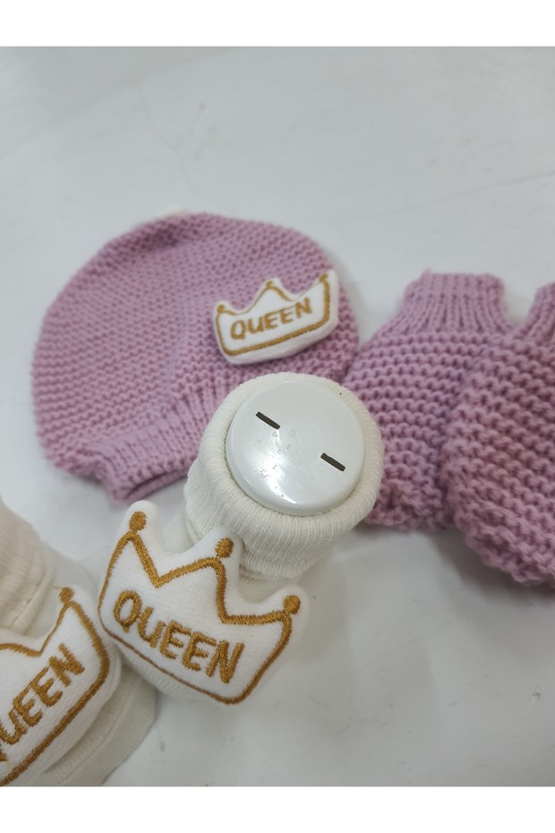 triko şapka eldiven çorap set - 2
