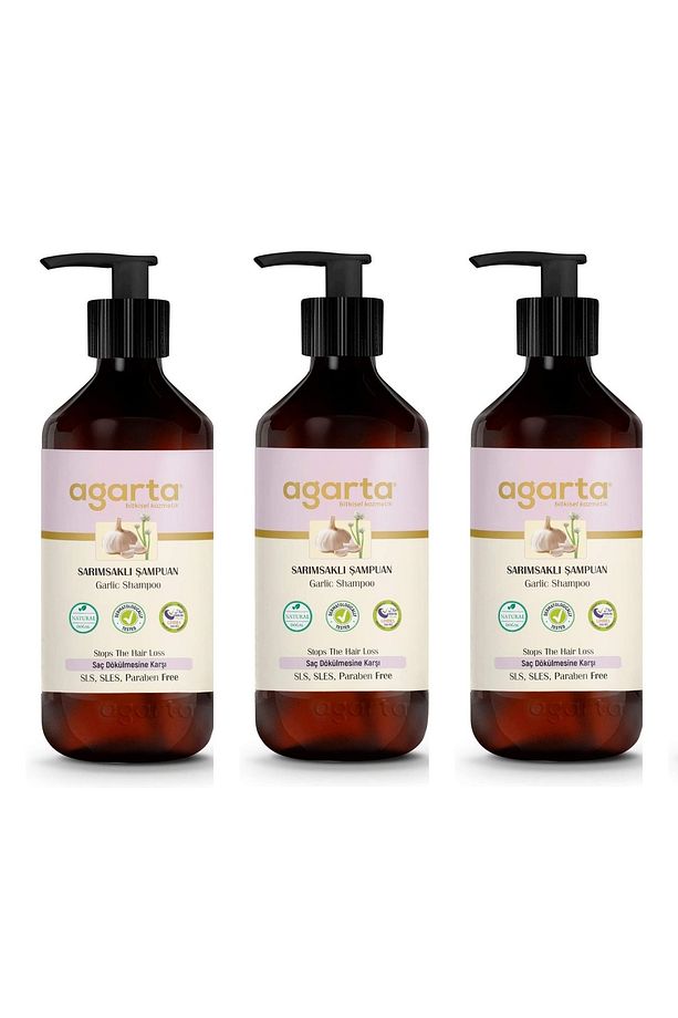 Doğal Şampuan Sarımsaklı 400 ml 3 Adet - 1