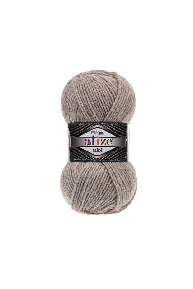 5 Adet Midi Alize Süperlana Midi Orta Kalın Yünlü İplik 100 gr. 170 mt.152 - 2