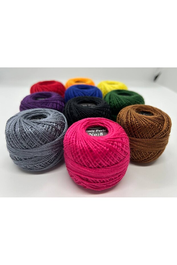 Almiş Perle Etamin-kanaviçe 10'lu Iplik Seti (10 Gr-No:8) - 3