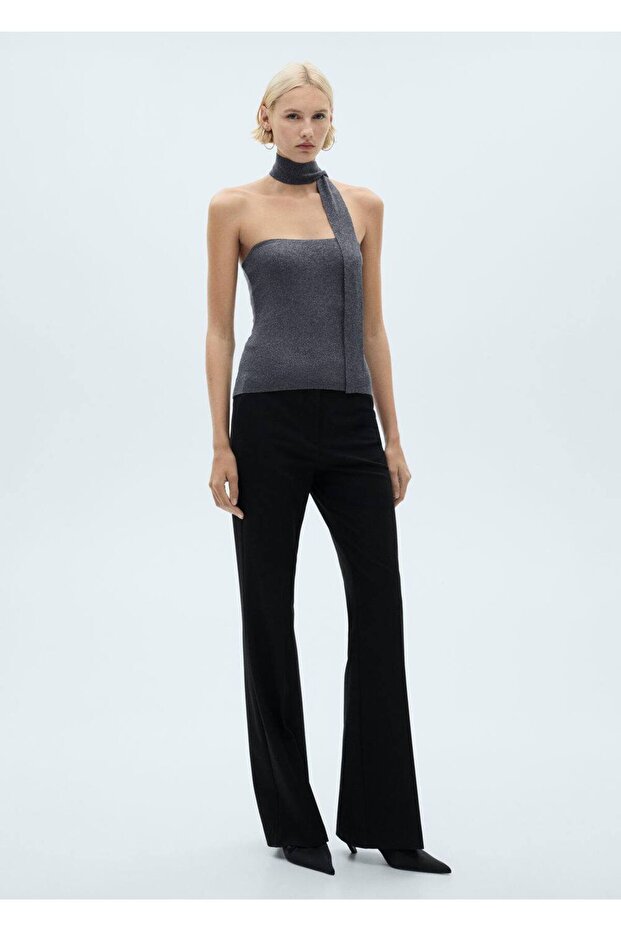 Bağ detaylı lureks bluz - 2