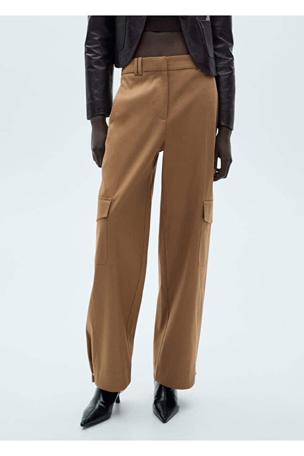 Pamuklu kargo pantolon - 1