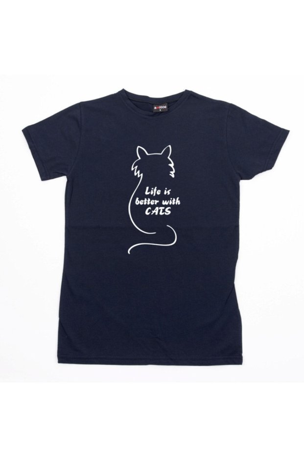 Life Is Better With Cats T-shirt (relax Fit) / 9xl / 8xl / 7xl / 6xl / 5xl / 4xl / 3xl