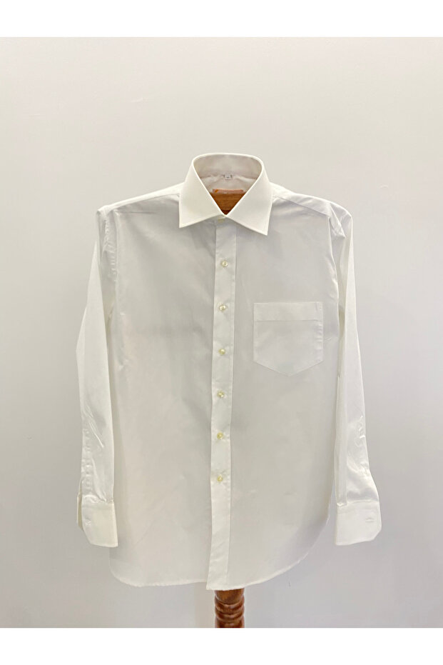 100% Cotton White Men's Shirt