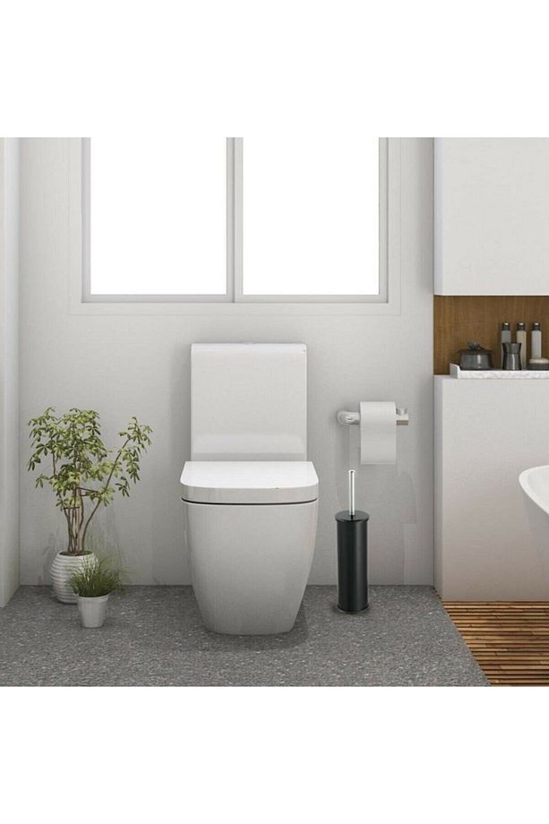 Siyah Tuvalet Wc Fırçası Klozet Fırçası - 5