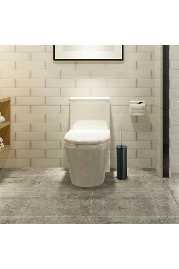 Siyah Tuvalet Wc Fırçası Klozet Fırçası - 4