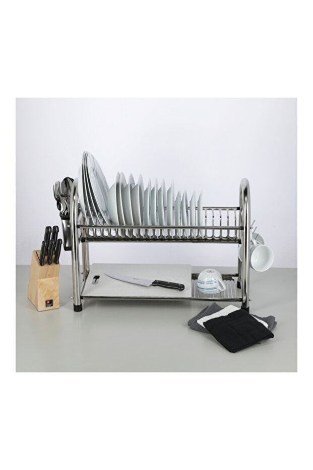 رف أطباق كبير مكون من طبقتين DQ-6264A2 - 5