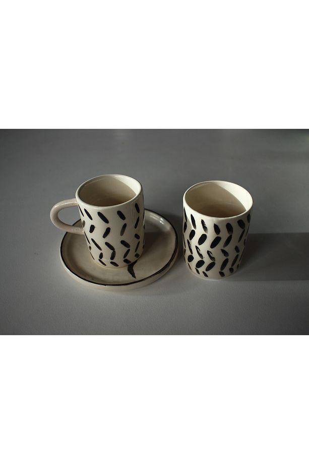 snake, yılanlı tabak, fincan seti, seramik, hediyelik set - 3