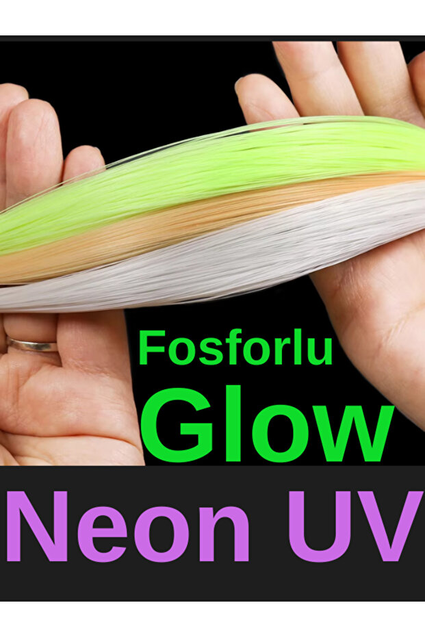 Fosforlu Glow Neon Uv Yeşil 40 Metre Poşet Çapari Simi, Jig Yapım Malzemesi - 8