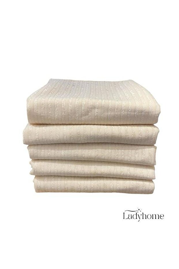 Bamboo Striped Sponge Velvet Non-Slip Sofa Bed Sofa Cover 170X210 cm Cream