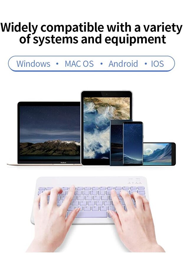Huawei MatePad Se 11' 2024 Kılıf Universal Standlı + Bluetooth Klavye Mouse Set +  Kalem - 5