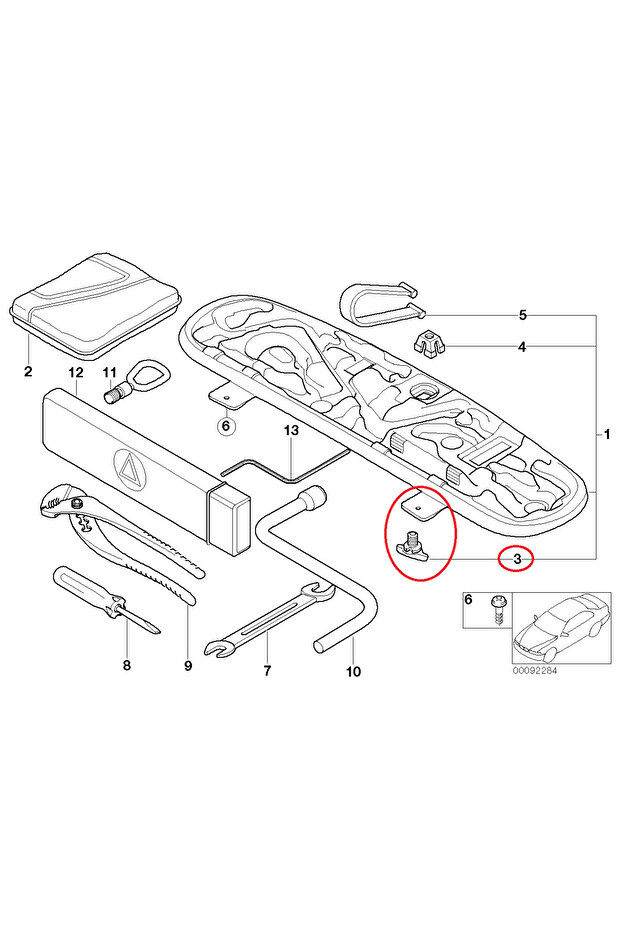 BMW E21 E30 E36 E46  E28 E34 E39 E60 F10 E24 E23 E32 E38 E65 AVANDANLIK KLİPS  711111179444 - 2