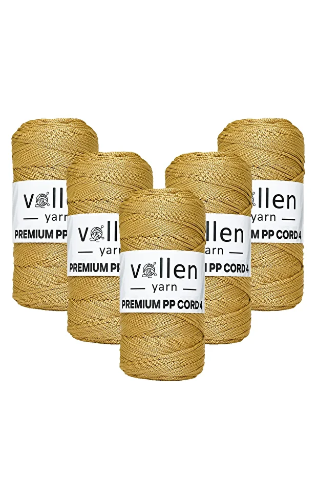 1000 gr Polyester Makrome Ipi,2mm 5'li Set, Makrame Ipi, Supla Ipi, Çanta Ipi,1150 Metre - 1