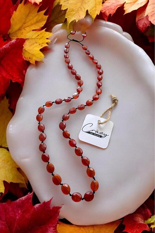 Genuine Agate Natural Stone 60-70 cm Long Women's Necklace
