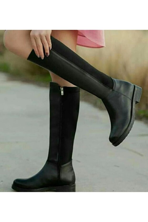 Black Women's Long Boots