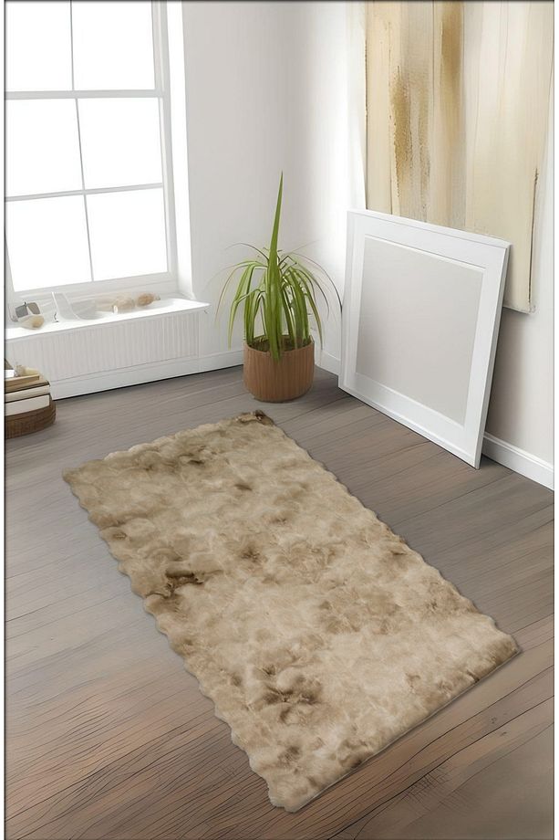 Bubble Tavşan Tüyü, Kaymaz Süet Taban, Süper Soft, Ultra Lüks, Yıkanabilir Halı - 4