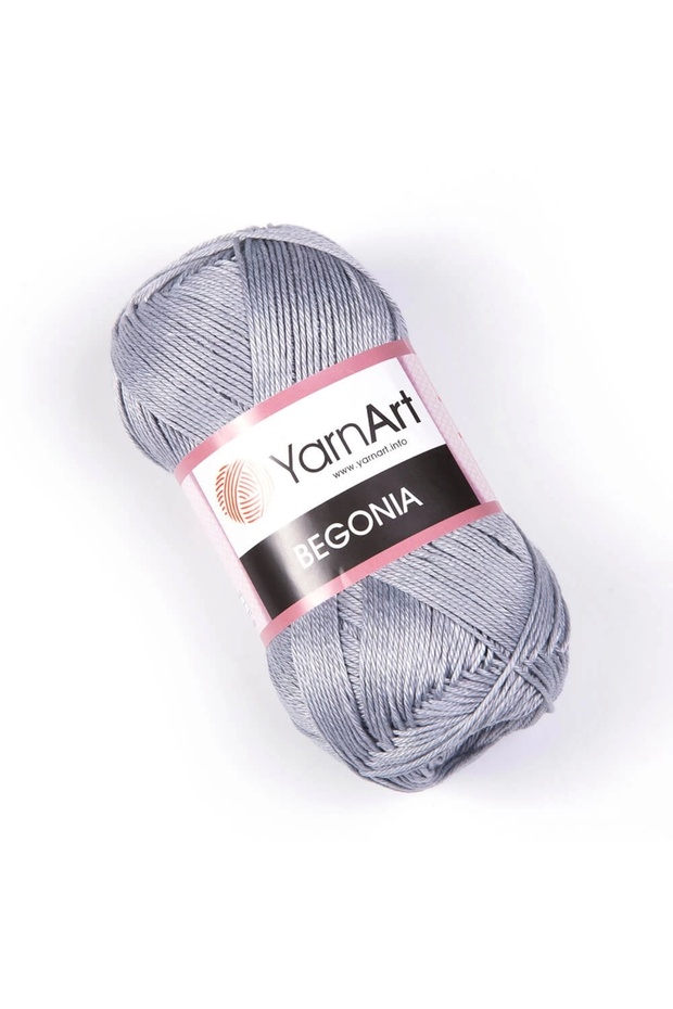 Begonıa - Merserize El Örgü Ipi Gri-mavi-5326 - 1
